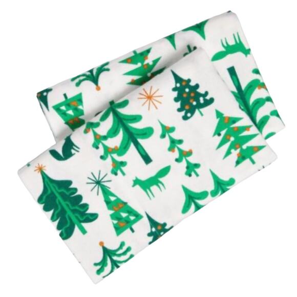 Nordstrom Flannel print Standard pillowcase set ivory woods - Picture 1 of 7